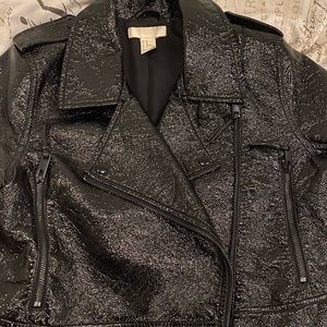 Polyurethane jacket black size 10